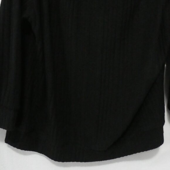 SHEIN - Curve | 2XL | Chic Soft Ribbed Black Cut-Out Shoulder Sweater - Picture 13 of 14